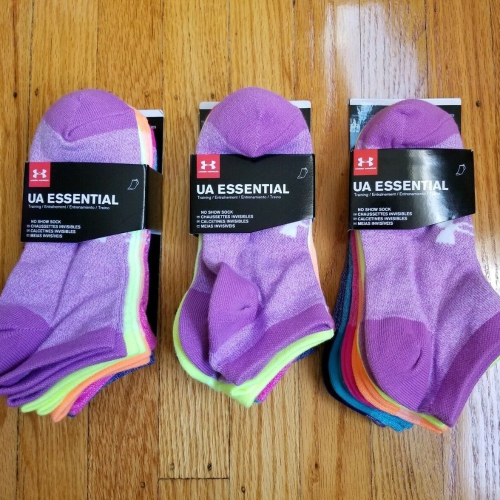 U.A Essential No Show Socks 18 Pairs M(6-9)/Y4-Y8